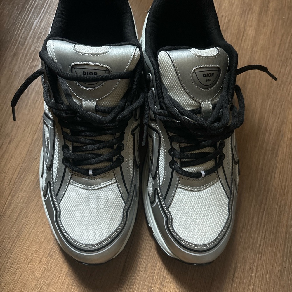 Dior Silver and Black Sneakers - Picture 2 of 5